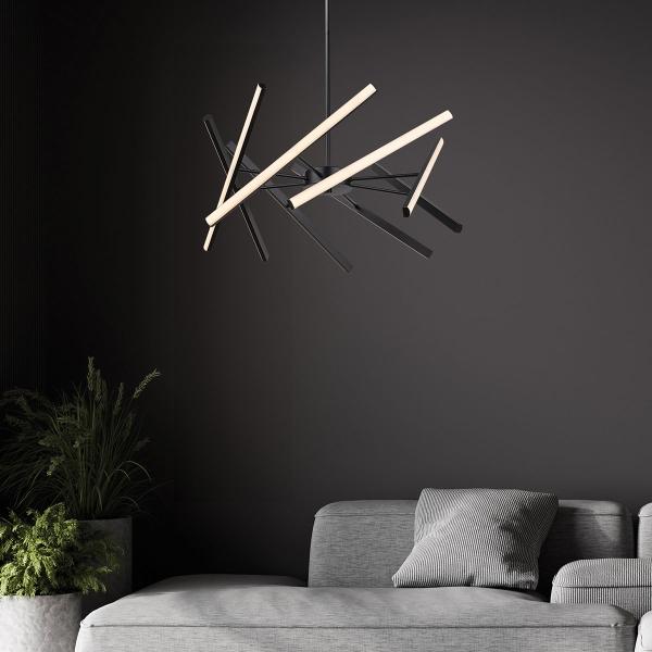 LÁMPARA LED NEGRA MATE