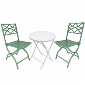 stylewell combo bistro mesa y sillas plegable verde