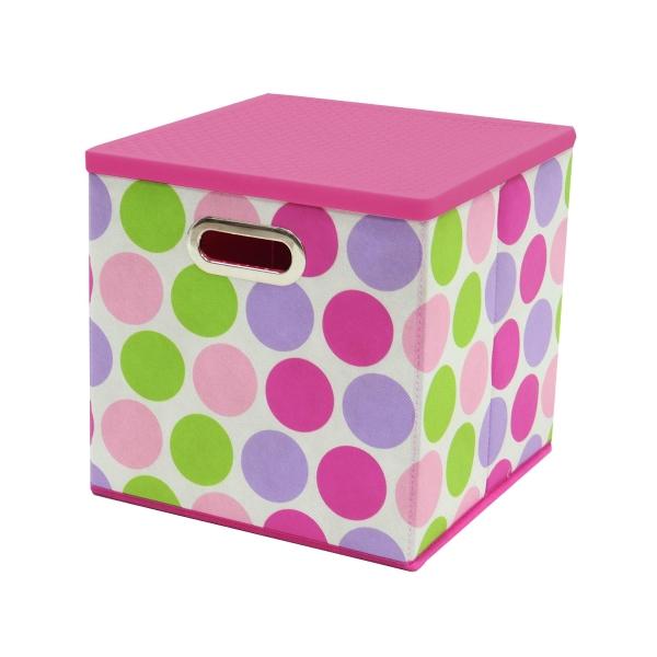 GAVETA CUBO PLEGABLE CON TAPA CIRCULOS