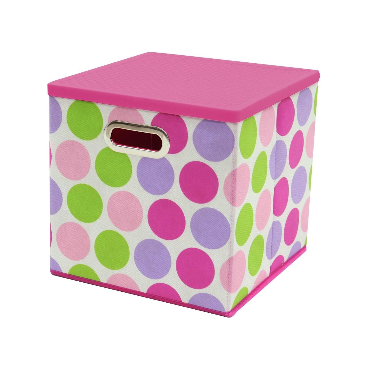 Gaveta cubo plegable con tapa circulos