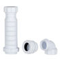 SIFÓN + CODO + ADAPTADOR DN 3.2 CM BLANCO