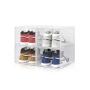 SET DE 4 CAJAS ORGANIZADORAS TRANSPARENTES APILABLES GRANDES