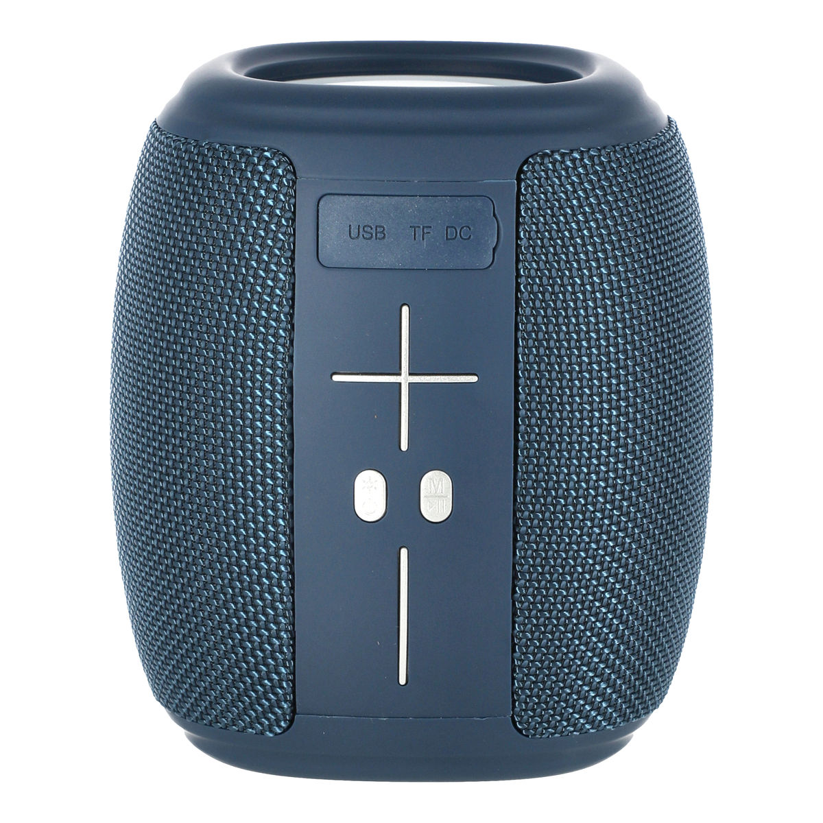 Bocina bluetooth azul con luz led
