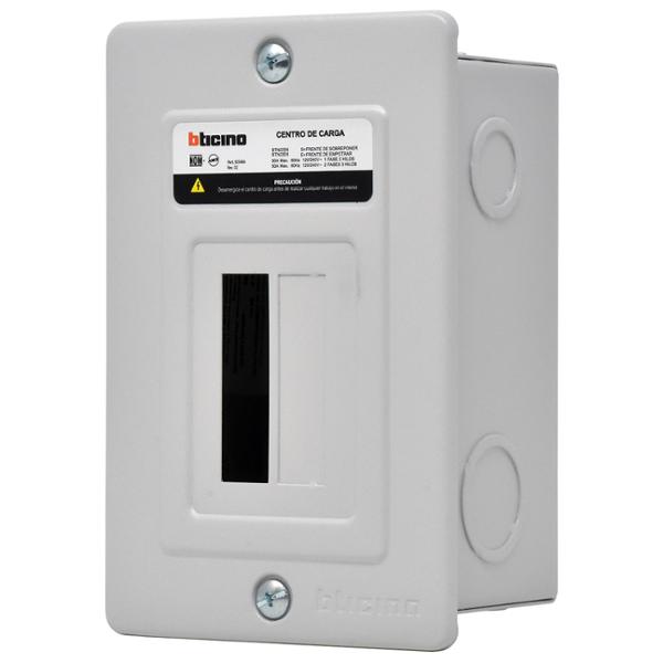 CENTRO DE CARGA DE 2 POLOS 50A 120/240V 1F3H 10KA PARA EMPOTRAR (USO DOMÉSTICO)