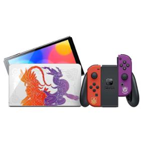 nintendo consola híbrida nintendo switch oled 64gb edición pokémon escarlata y púrpura.