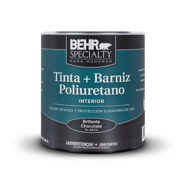 TINTA Y BARNIZ BASE AGUA BRILL CHOCOLATE B6312 QT