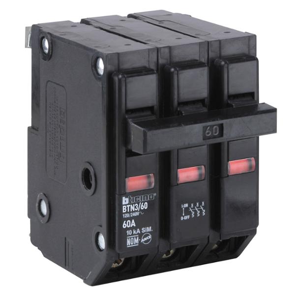 INTERRUPTOR TERMOMAGNÉTICO 3X60A 120/240V 10KA MONTAJE ENCHUFABLE