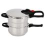 SET OLLA PRESIÓN ACERO 4 y 6L VAPOR-TAPA