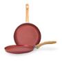 SET SARTEN ALUMINIO 24+COMAL 25 CM RUBY PPG XYLAN