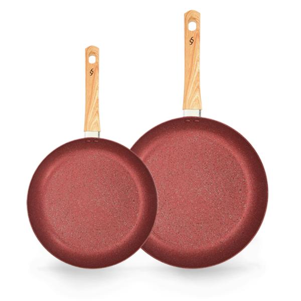 SET SARTEN ALUMINIO 24 +28 CM RUBY CAPAS PPG XYLAN