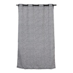 CORTINA DECORATIVA POLIÉSTER IVORY/NEGRO 210 X 135 CM