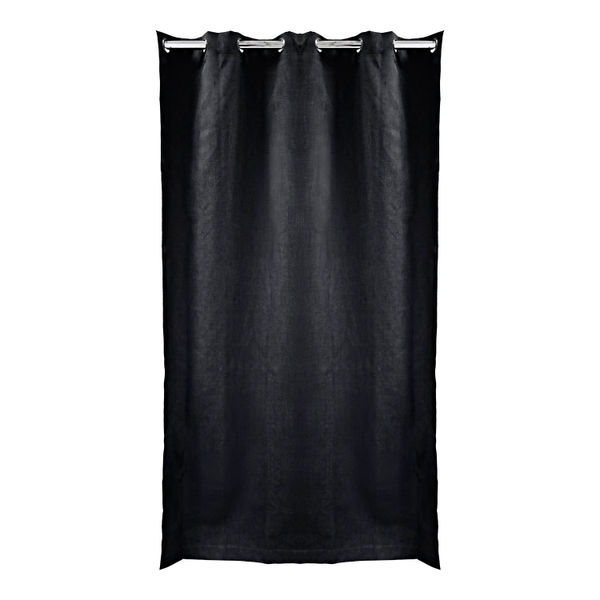CORTINA DECORATIVA PARA VENTANA DE POLIÉSTER NEGRO 210 X 135 CM