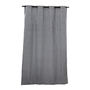 CORTINA DECORATIVA POLIÉSTER NEGRO/ACERO 210 X 135 CM