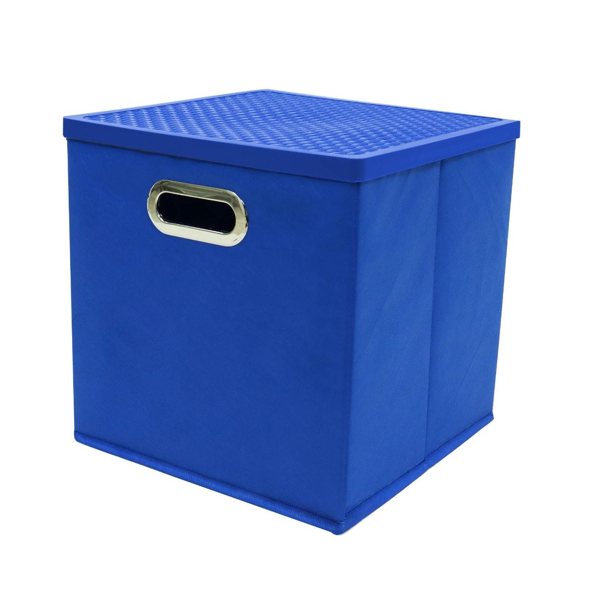 Gaveta cubo plegable con tapa azul / rojo