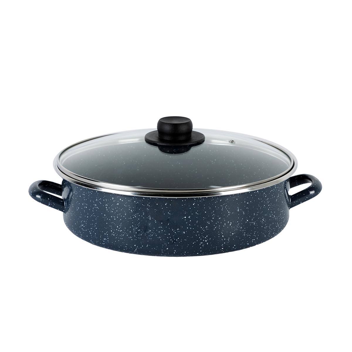 Arrocera Ekco 28 cm gris de acero esmaltado