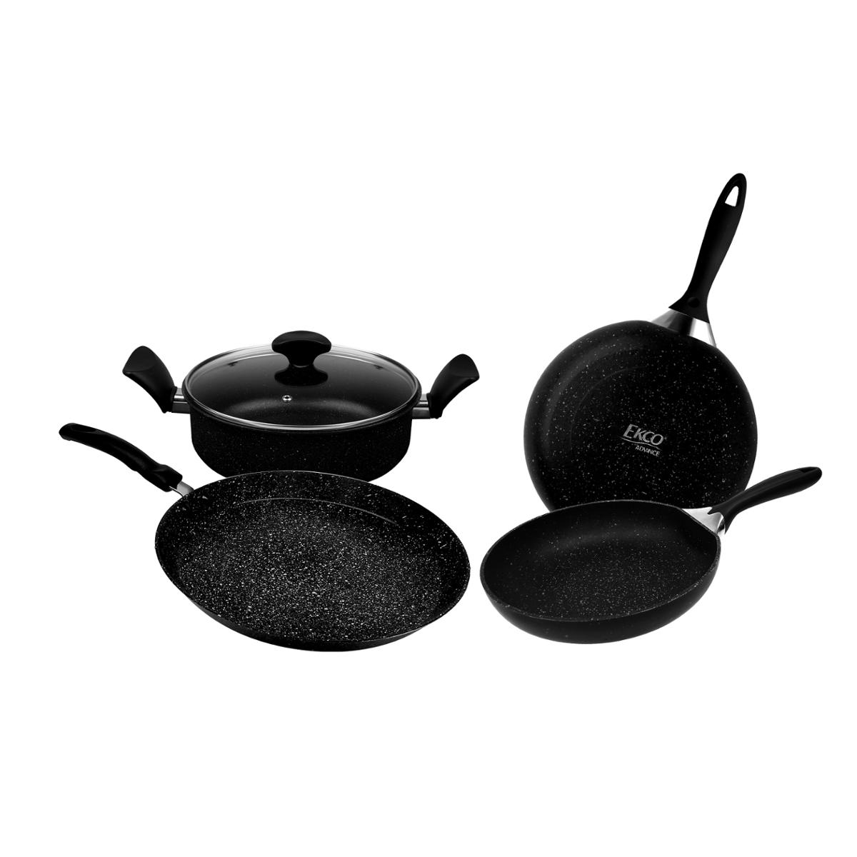 Batería de cocina ekco advance 5 pzas de aluminio