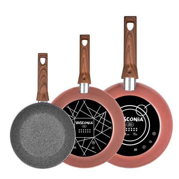 JUEGO DE SARTENES VASCONIA PRIME 3PZ ANTIADHERENTE