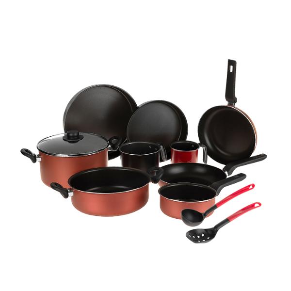 BATERÍA DE COCINA VASCONIA 20 PZ CON ANTIADHERENTE