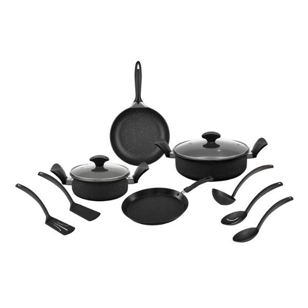 BATERÍA DE COCINA EKCO ADVANCE 11 PZAS DE ALUMINIO