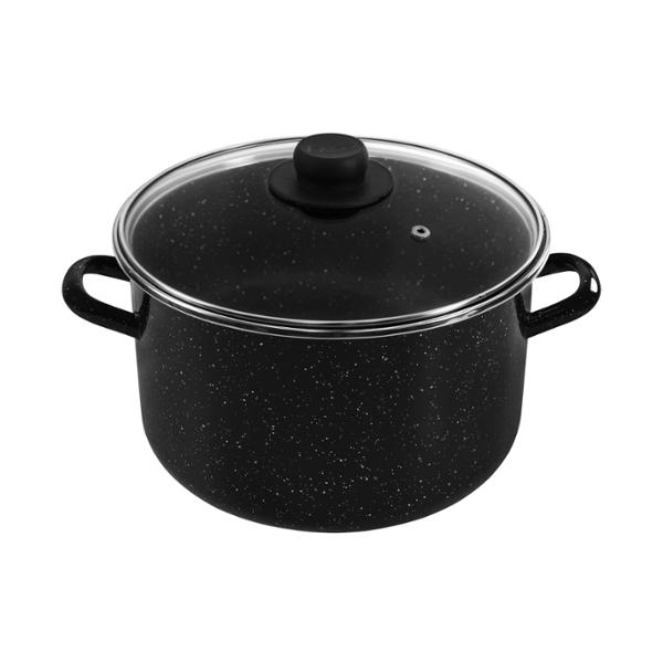 OLLA DE ACERO ESMALTADO EKCO ADANA DE 24CM Y TAPA