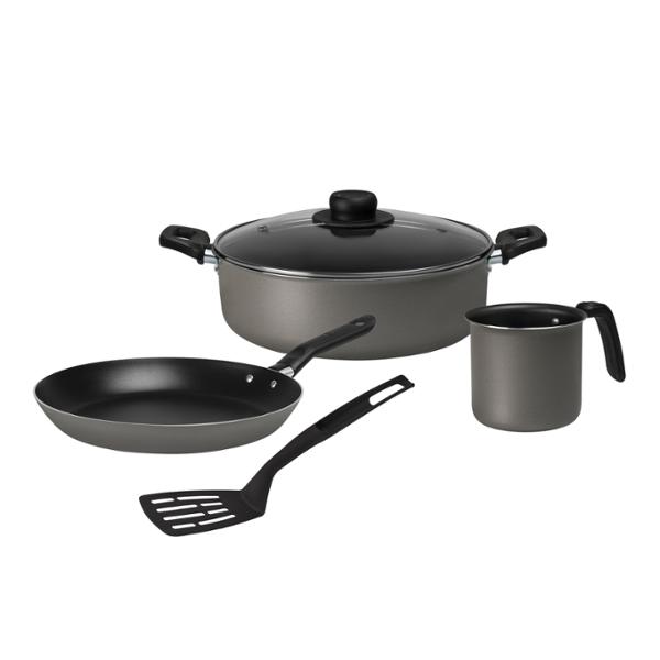 BATERÍA DE COCINA DE 5 PIEZAS EKCO GRIS