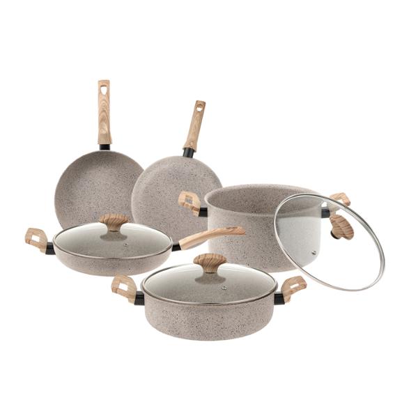 BATERÍA DE COCINA 8PZA VASCONIA PRIMA DE ALUMINIO