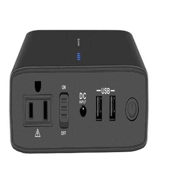 ESTACIÓN DE PODER PORTÁTIL DE 24,000 MAH CON INVERSOR DE CORRIENTE DE 80 W (110 VCA)