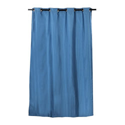 CORTINA DECORATIVA POLIÉSTER AZUL 210 X 135 CM