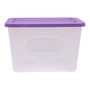 CAJA DE PLÁSTICO CON TAPA 37.5 X 59 X 46 CM MORADO