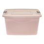 CAJA DE PLÁSTICO 19 LITROS BEIGE CON TAPA