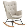 MECEDORA INDIVIDUAL DE ESTAR TAPIZADA SILLÓN 69X76X98CM BEIGE