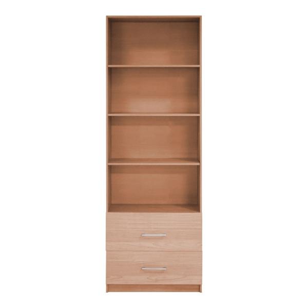 MUEBLE ORGANIZADOR NOGAL 1.80 M X 60 X 30 CM CON 2 CAJONES