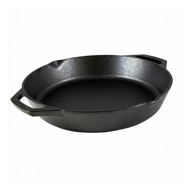 SARTÉN DOBLE ASA Y PICO HF NEGRO 30CM LODGE