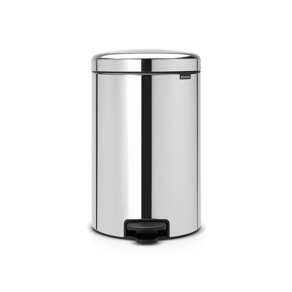 BOTE BASURA NEWICON 20L ACERO CROMO BRABANTIA