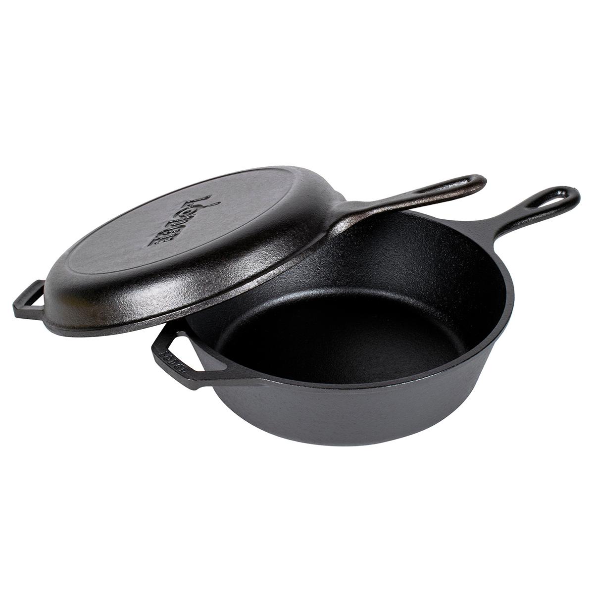 Juego 2p horno holandes hf negro 39cm 3l lodge