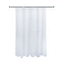 CORTINA PARA BAÑO DE MICROFIBRA BLANCA