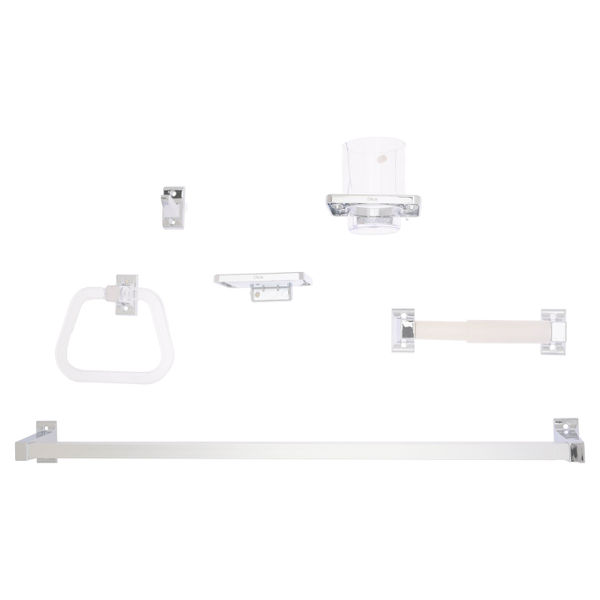 JUEGO DE ACCESORIOS PARA BAÑO 6 PZS