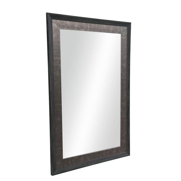ESPEJO DECORATIVO DOBLE MARCO 60x90CM CAFÉ