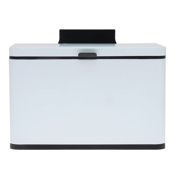 BOTE DE BASURA PARA GABINETE CON TAPA BLANCO 3 L