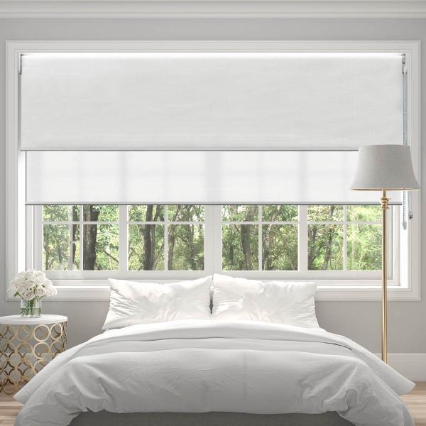 PERSIANA ENROLLABLE HDC 2 AJUSTES DE LUZ 140 X 200 CM BLANCA