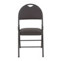 SILLA PLEGABLE ACOJINADA CAFÉ POLIURETANO Y ACERO