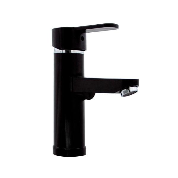 LLAVE MEZCLADORA MONOMANDO PARA LAVABO NEGRO 24 X 6 X 16 CM ABS