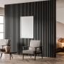 LAMBRIN INTERIOR DE PVC NEGRO