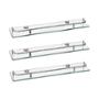 PAQUETE DE 3 REPISAS RECTAS VIDRIO CON SOPORTES AC 027 3 PACK