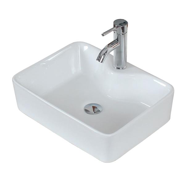 ECONOKIT FIDEM LAVABO CERAMICO LLAVE VALVULA CESPOL