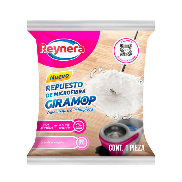 REPUESTO DE MICROFIBRA PARA GIRAMOP BLANCO 1 PIEZA