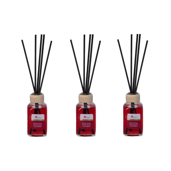 PACK 3 MIKADO 100 ML FRUTOS ROJOS