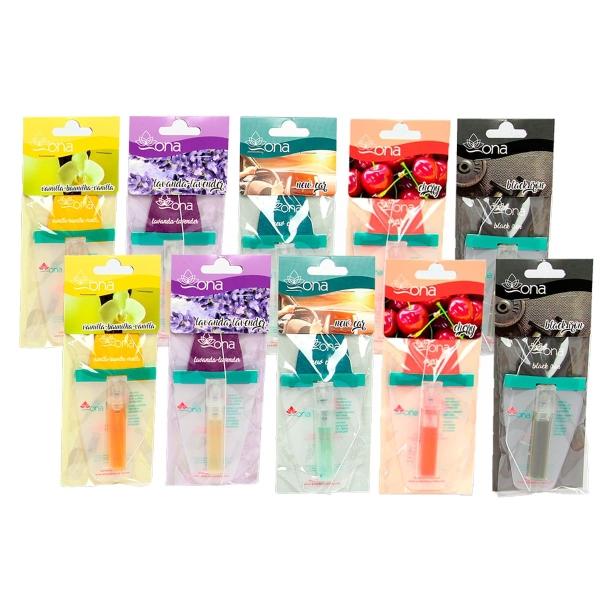 AROMATIZANTE DE HOGAR 10 PACK MIXTO VAINILLA / LAVANDA / NEW CAR / CEREZA / BLACK IRON