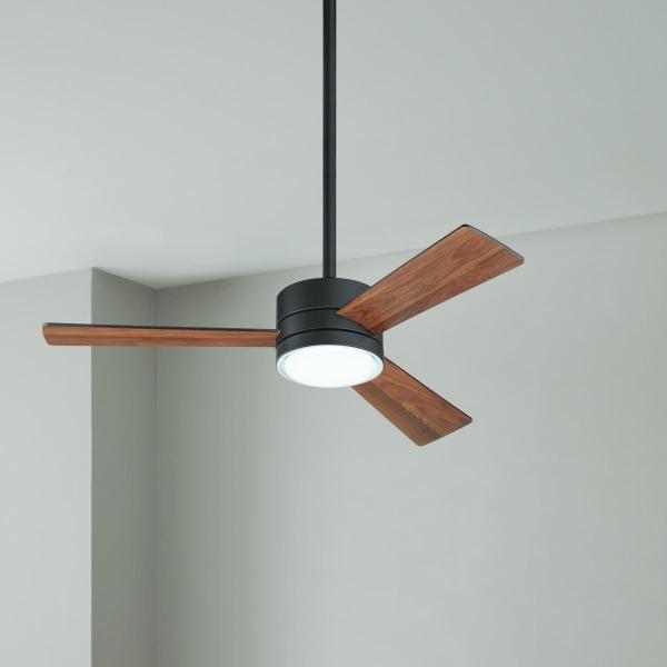 VENTILADOR DE TECHO MOMENTUN 44" LED INTEGRADO PARA INTERIOR/EXTERIOR NEGRO