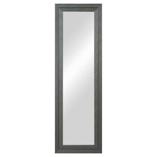 ESPEJO DECORATIVO ESTILO HOJA 46 X 146 CM GRIS